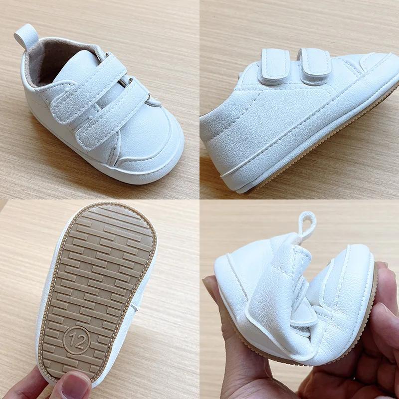 Casual Non-Slip Sport Sneakers Baby Casual Walking Shoes for 0-1Years Toddler Baby Boys and Girls Baby Double Color Basic Simple