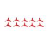 10Pcs 70mm 3 Blades Propeller Plastic DIY Toy Boat RC Car Rotating Accessories 2mm Hole