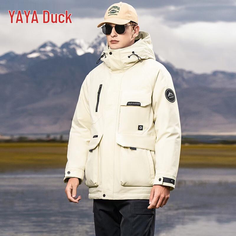 YAYA Men s Hooded Down Workwear Jacket 170