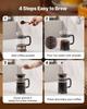 VEVOR French Press Coffee Maker, 1 Liter Borosilicate Glass Coffee Press Tea Maker with Stainless Steel Filter