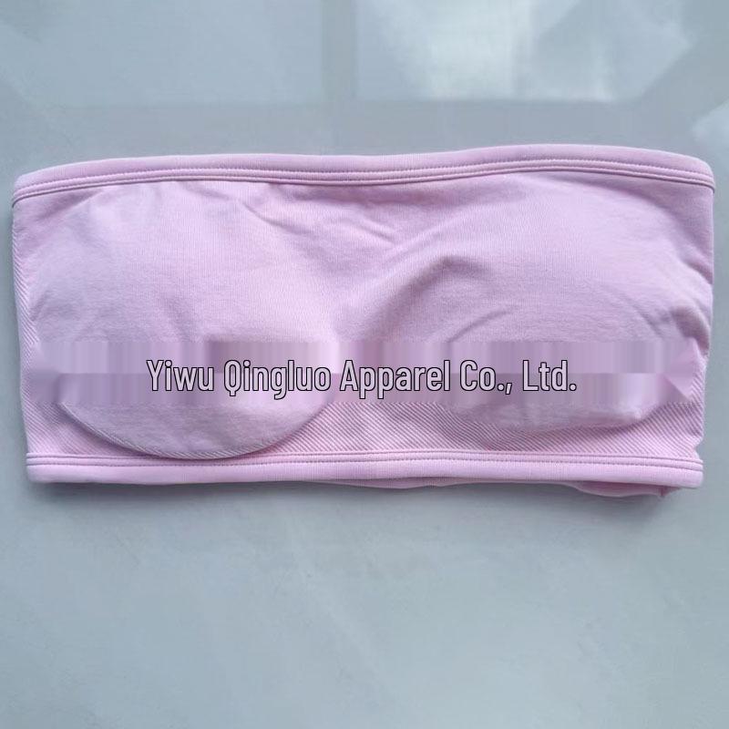 Dfyne Strapless Bandeau Beautiful Back Wire-Free Sports Yoga Bra