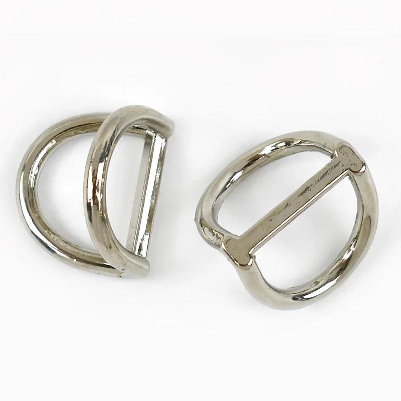 Meetee 5/10/20Pcs 19mm Metal D Ring Buckles Bag Side Clip for Strap Chain Connector Clasp Leather Crafts Hardware Accessories