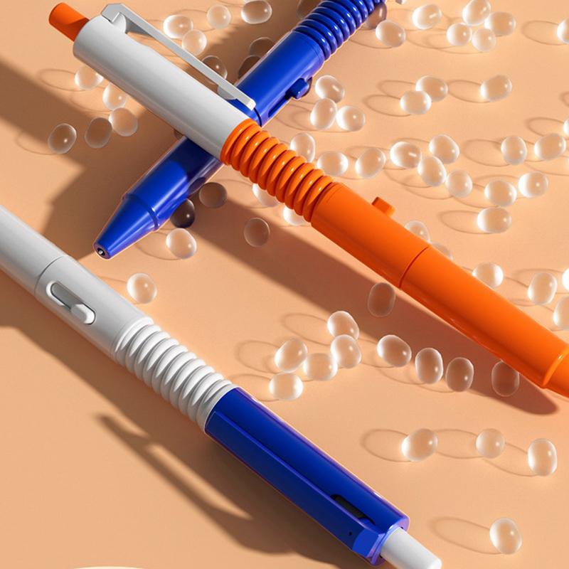 2 In 1 Funny Prank Retractable Water Spray Pens,Ball Pen With Water Spray Funny Prank Toy Stress Relief