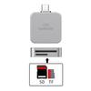 2-in-1 for SD TF Card Reader Data Converter Mobile Phone External Card Reader for iPhone Micro Type-C Phone Tablet