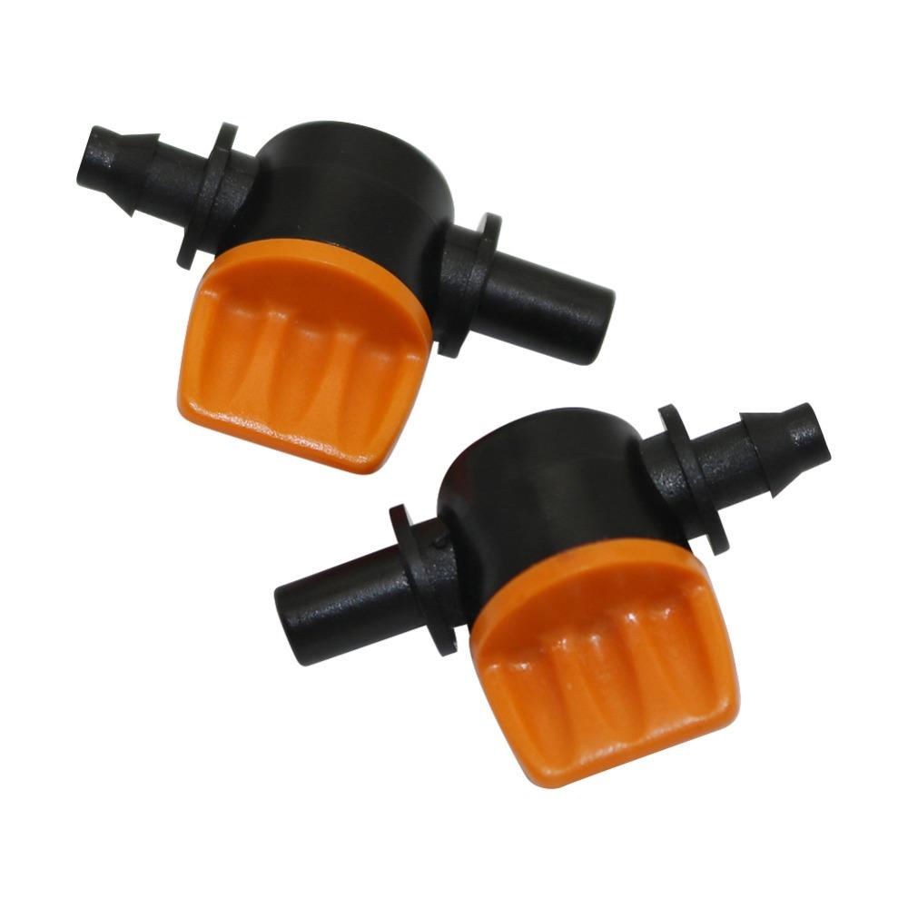 20Pcs 6Mm To Barbed 4/7Mm Interface Miniature Valves Waterstop Hose End Connectors Switch Coupling Garden irrigation Hose Valve