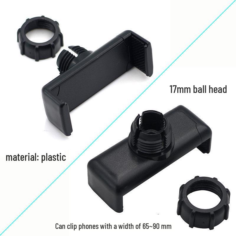 

17mm Ball Head Phone Clip & Camera Mount with Extension Rod for GoPro - Aluminum Alloy