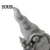 Winter Holiday Decoration Flower Gnome Figurine, 3D Printed Small Garden Statue, Matte Finish Cute Dwarf Ornament for Yard, Lawn, Patio Decor