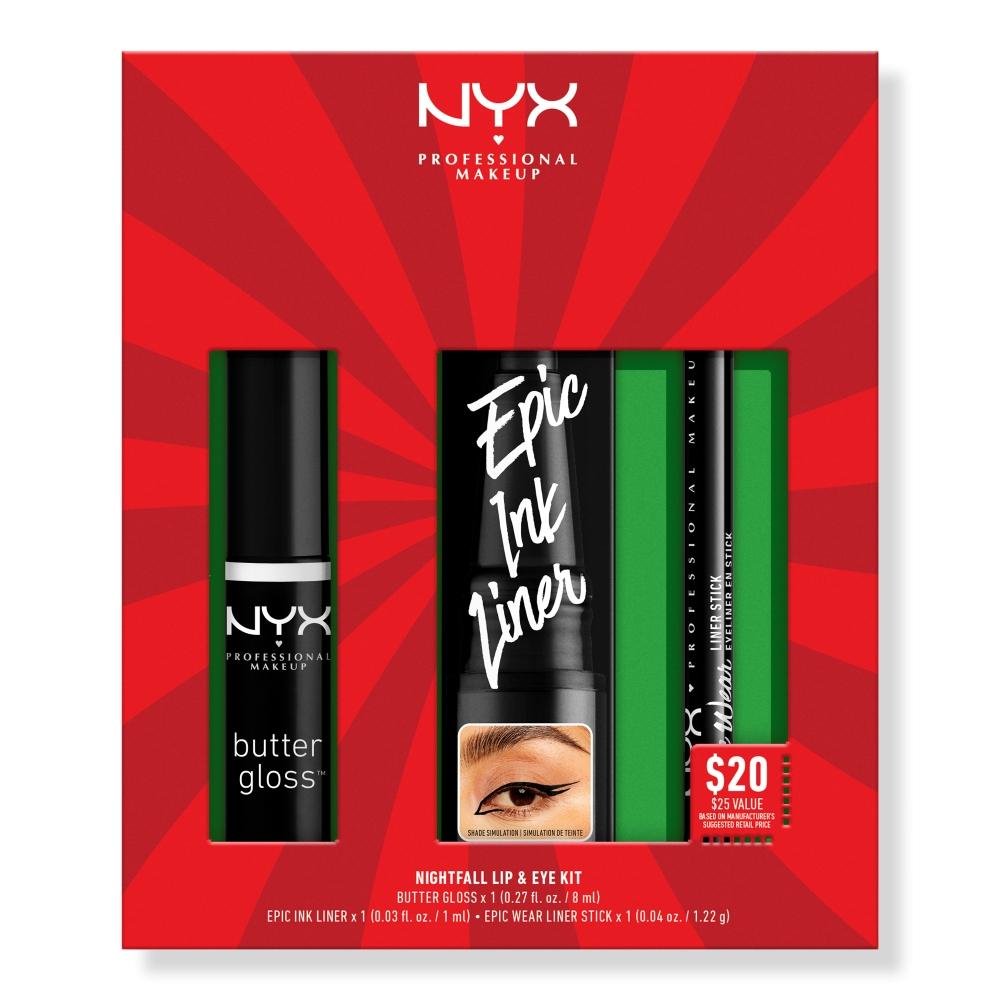 

Набор подводок для глаз и блеска для губ Nyx Professional Makeup Nightfall