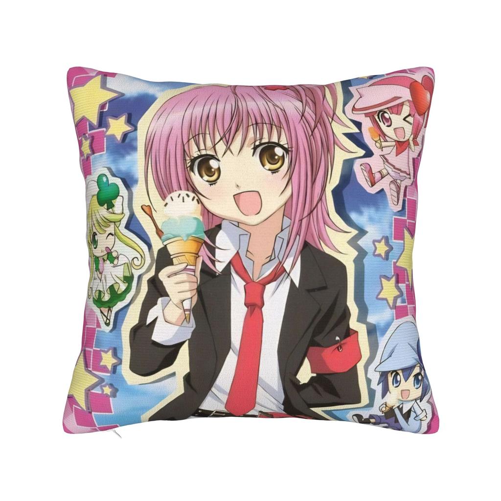 Anime Shugo Chara Square Pillow Case Hinamori Amu Cushion Cover Awesome Zippered Decorative Pillowcase for Living Room cm