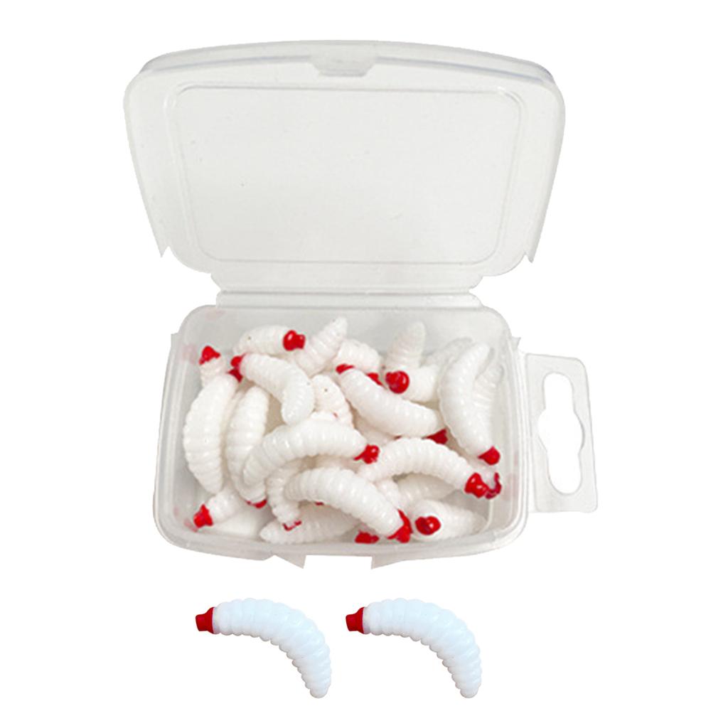Soft Plastic Maggot Worm Earthworm Baits Soft Artificial Bread Worm Fishing Lure Artificial Baits Jigging Wobblers