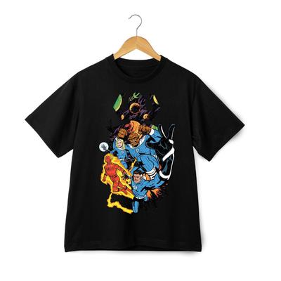 Maglietta Grafica Unisex Personalizzata Marvel Fantastici Quattro Supereroe Fumetto Tee