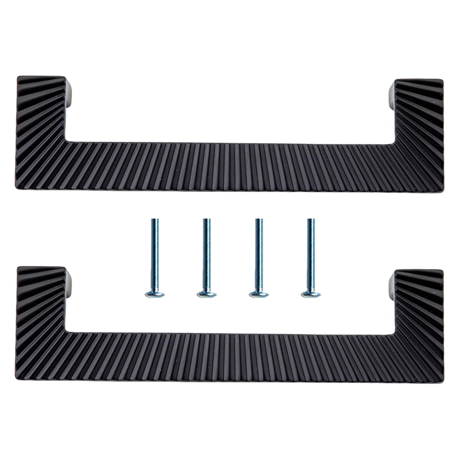 

Пара ручек для ящиков в винтажном стиле, антикварные металлические ручки для шкафов, устойчивые к коррозии ручки для шкафов, набор для домашнего декора T1 чёрный