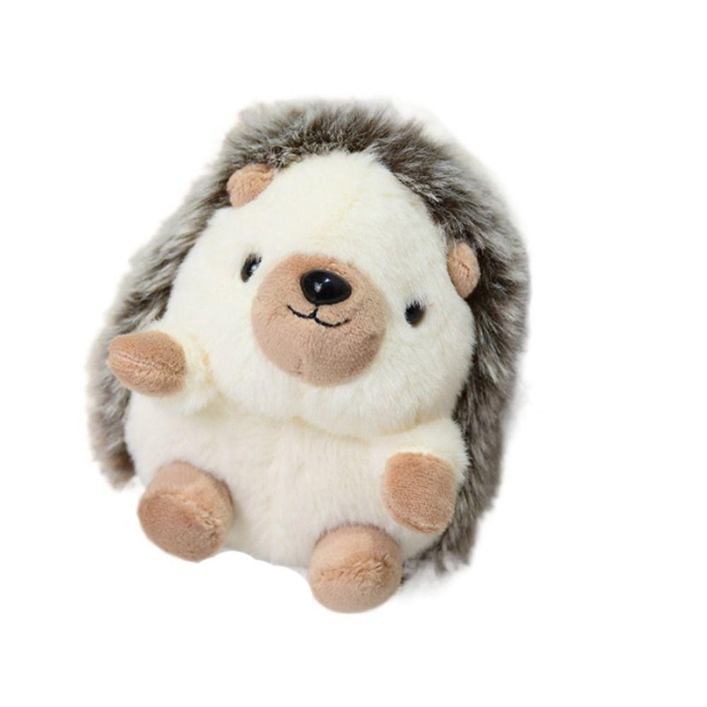 Adorable Little Hedgehog Keychain Stuffed Doll Cute Hedgehog Plush Keyring Car Keychain