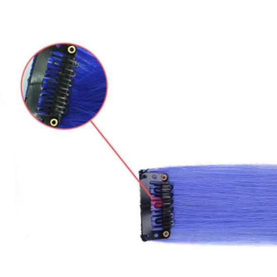 Perucas femininas atraentes, cor vívida, extensão de cabelo de longa duração