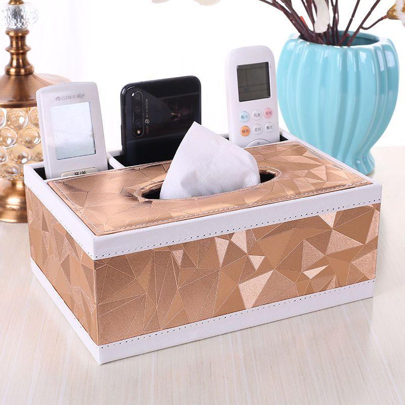 Multi-functional Tissue Box with Remote Control Storage for Living Room