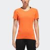 Adidas Sports Lifestyle Series Breathable Round Neck Pullover Short Sleeve T-Shirt Women T-Shirts High-Visibility-Orange CW4062
