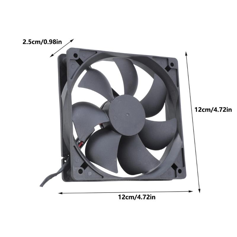 12cm USB Powered Double Cooling Fan 5V for Electronics and Pet Houses with Oil Bearing 1400RPM