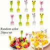 Kids' Cartoon Frog Fork Set: Creative Anime Bento Picks - Japanese Style