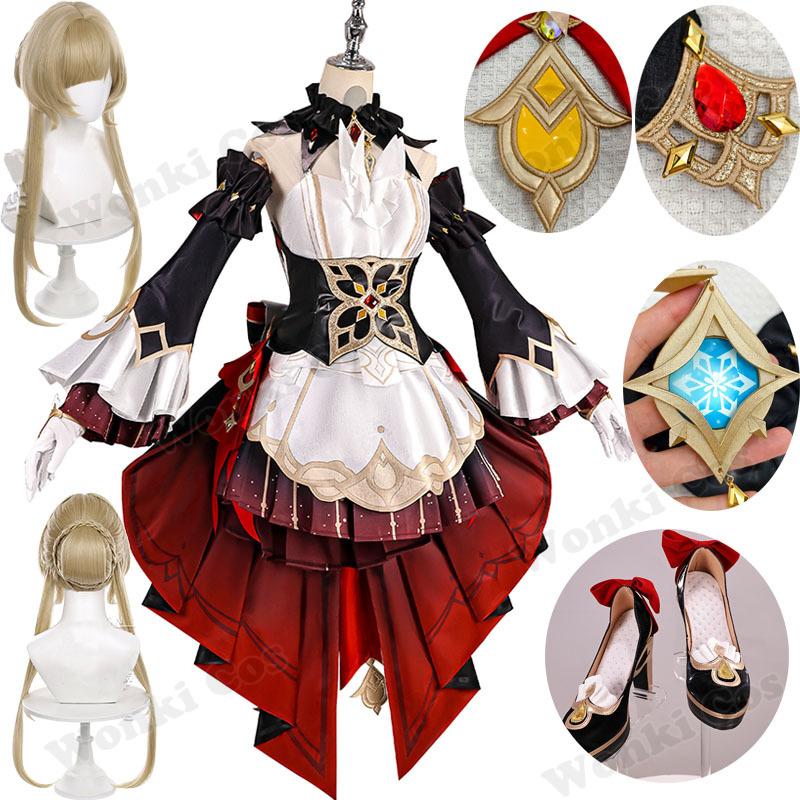 Nuovo Costume Cosplay Sandrone Gioco Impact Marionetta Fatui Parrucca Cosplay Sandrone Scarpe Vestito da Cameriera Gioco di Ruolo Costumi di Halloween
