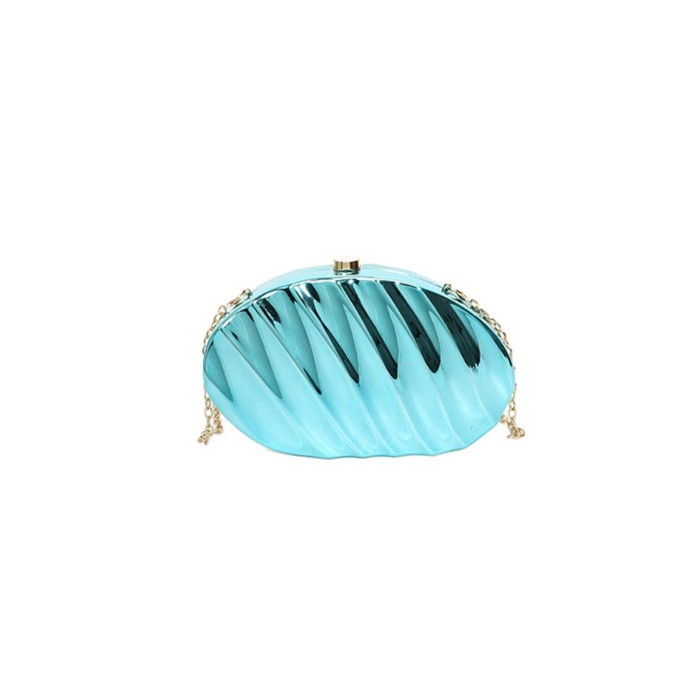 Exquisite acrylic leaf corrugated women's dinner bag 25 new niche versatile women's shoulder messenger bag