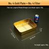 Stainless Steel Deep Snack Plate with Lid - Rectangular Baking Pan and Narrow Tray