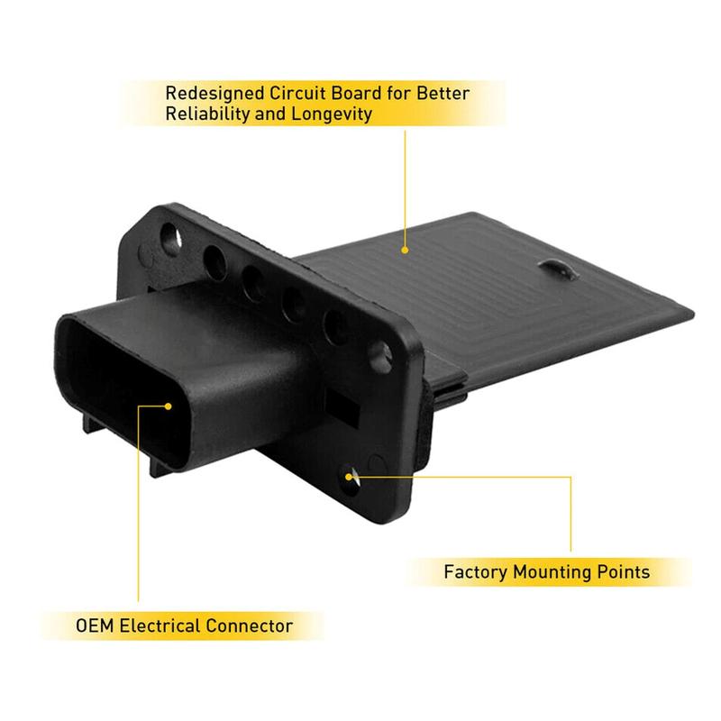Artudatech Front Heater Blower Motor Resistor 3F2Z-18591-AA For Ford Fiesta 2011 2012 2013