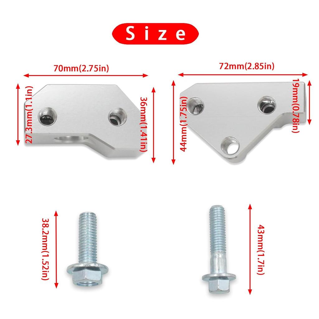 Knock Sensor and Hardnesses Relocation Bracket Kit for 1997-2007 GM Gen III LS V8 Engines