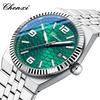 Original CHENXI Watch Fashion Elegant Silver Steel Strip Calendar Quartz Wristwatch Luminous Waterproof Men's Watches