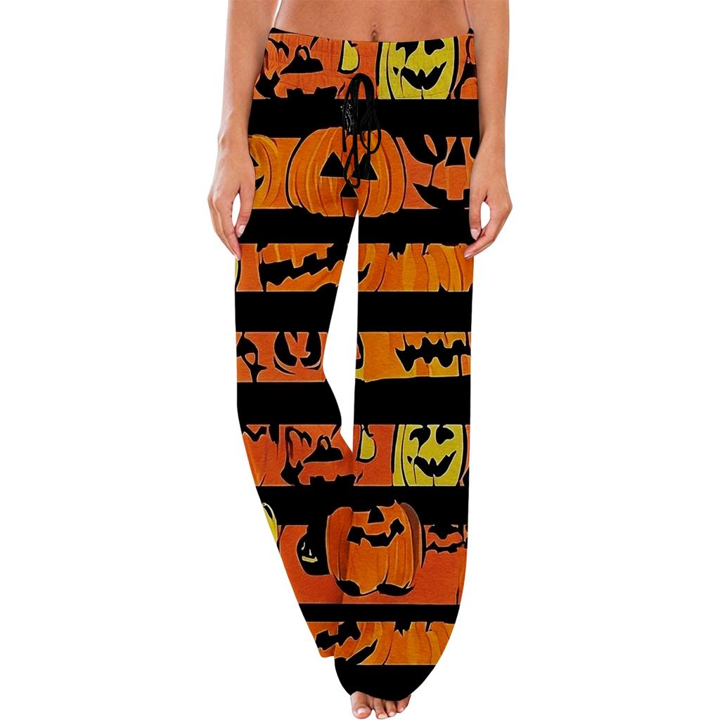 Women's Christmas Print Pajama Pants, Soft Casual Sweatpants for Holiday Lounging and Sleeping