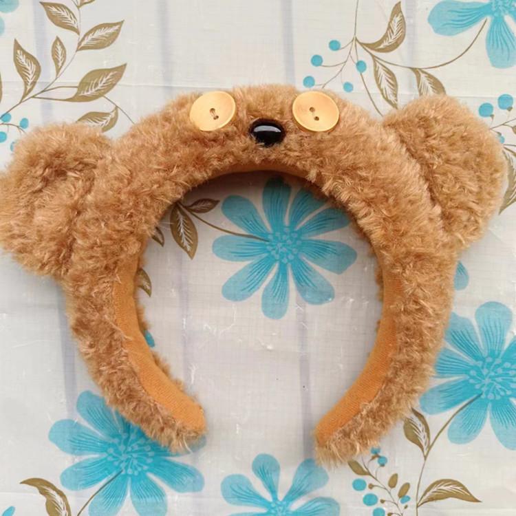 Clasp Hair Bear Animal Themed Plush Headband For Carnival Costumes Gifts And