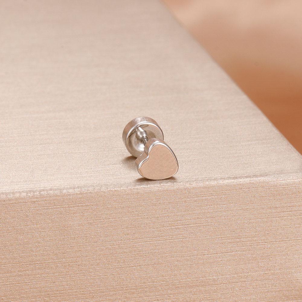 1PC Stainless Steel Star Moon Cartilage Piercing Earrings 18K Gold Plated Helix Tragus Ear Stud Earring Body Jewelry Bijoux Gift