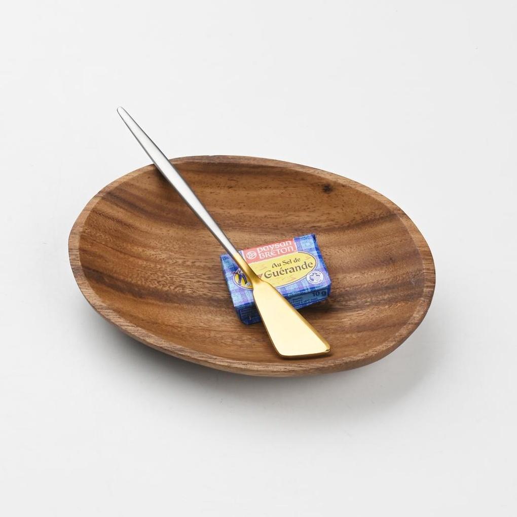 Abella Mattes Edelstahl-Buttermesser Zweifarbig