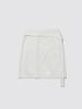 Minderly Jacquard Button Skirt - White