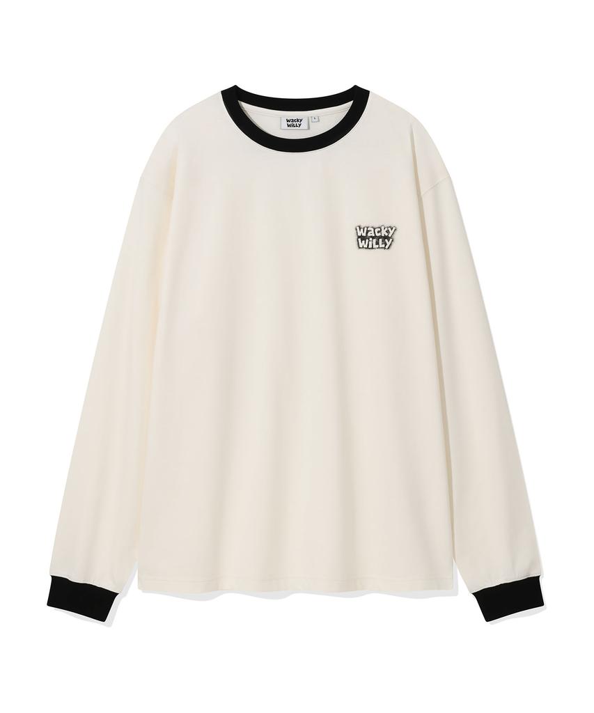 WACKY WILLY Raglan Long Sleeve Cream