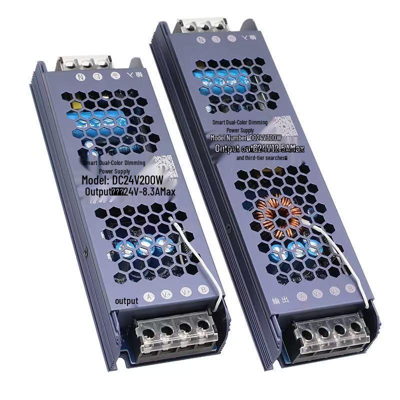 Dual-Color LED Light Strip with Smart 220V to 24V Power Supply, Mijia App, Tmall Genie Compatible.