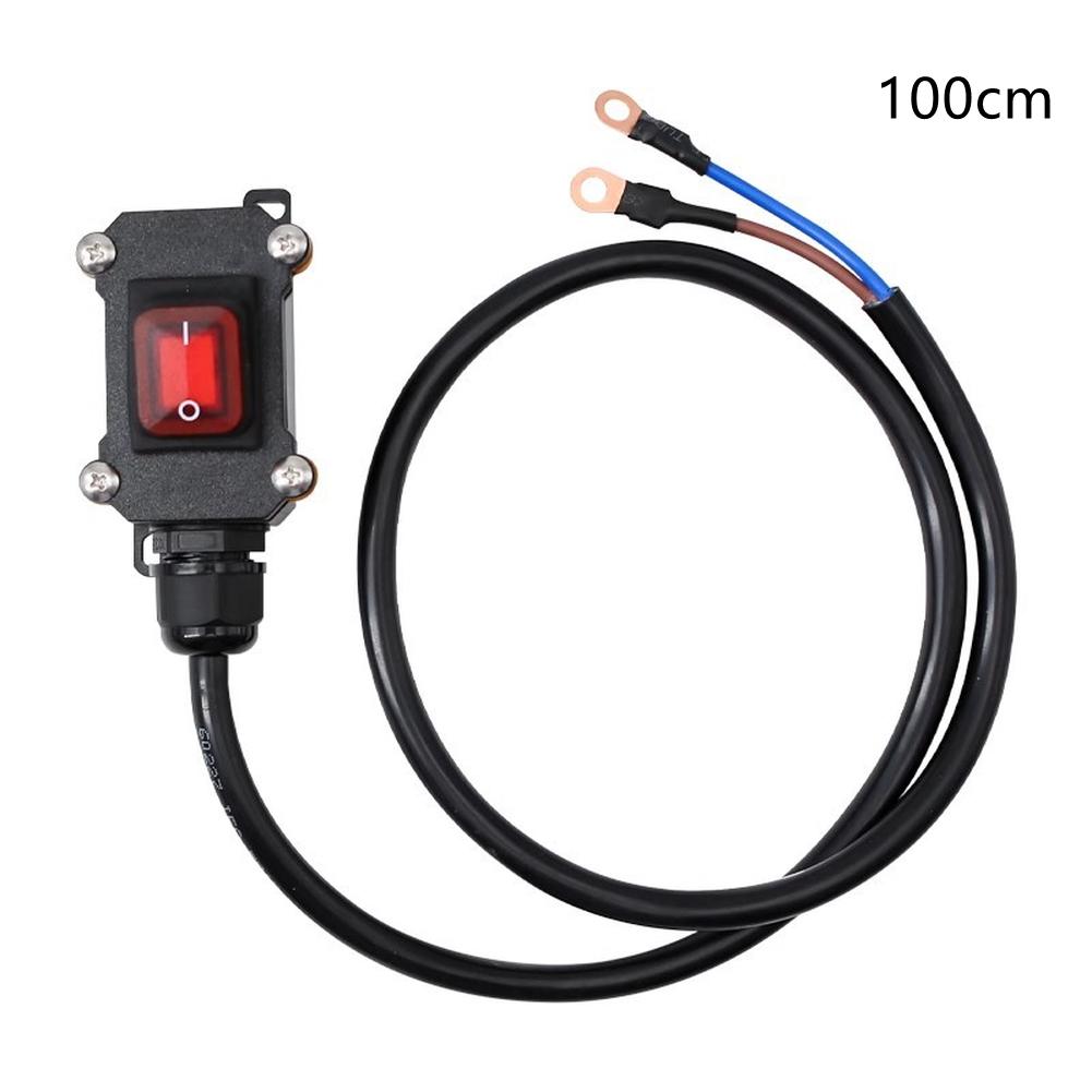 1pc 30/50/100cm Motorcycle Power Switch Battery Disconnect Switch12V/24V Waterproof Power Cut Off Heavy Duty Kill Switch