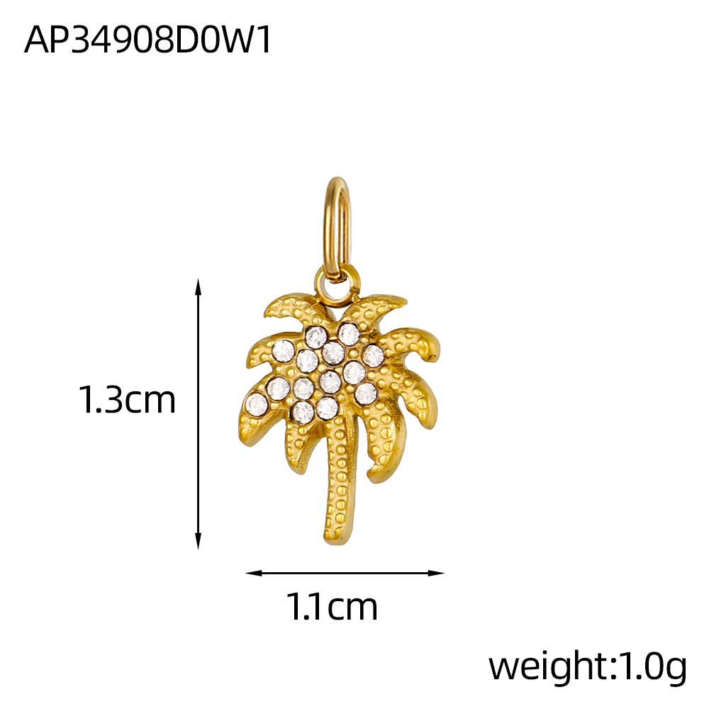 CARLIDANA Stainless Steel Eiffel Tower Arch De Triomphe Charms Pendant Vintage Pendant Gold Plated DIY Jewelry Necklace Making