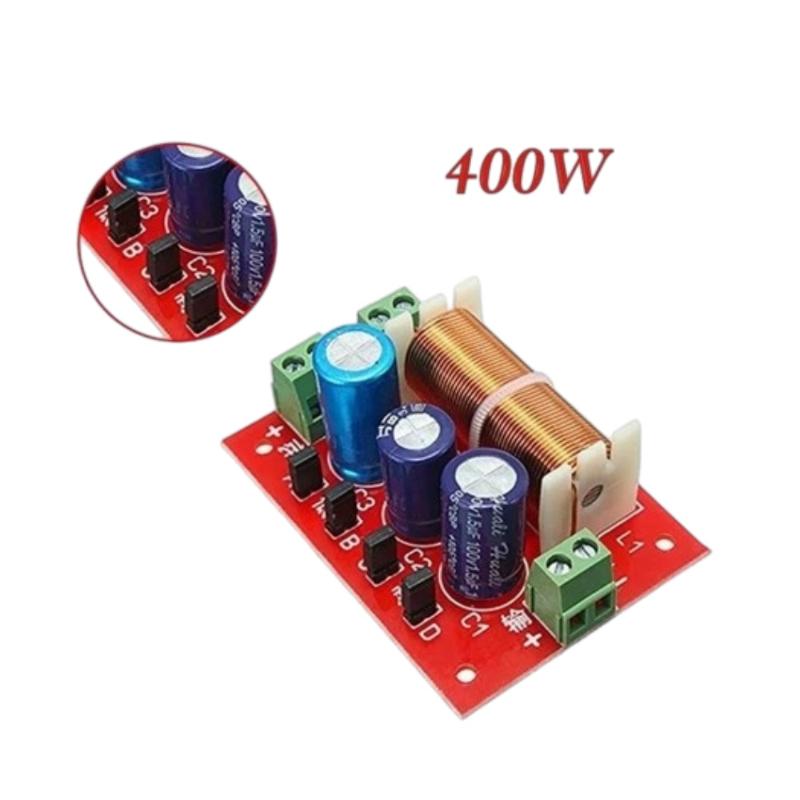 2 Way Audio Frequency Crossover Divider Professional Low Distortion for DIY Studio Monitor Sound Modification