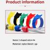 50 szt. Wielokrotnego użytku opasek kablowych na rzep, pasków mocujących, wielofunkcyjnych organizerów do kabli do komputera/TV/urządzeń elektronicznych