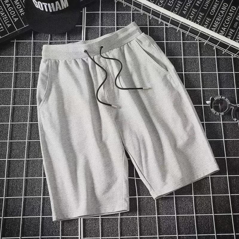 Men's 100% Cotton Quick-Drying Summer Shorts, 5-Inch Length