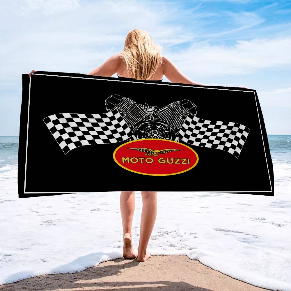 M-Moto G-Guzzi Microfiber Blanket Quick Drying Beach Towels Oversized Printing Super Absorbent Pool Towel Blanket