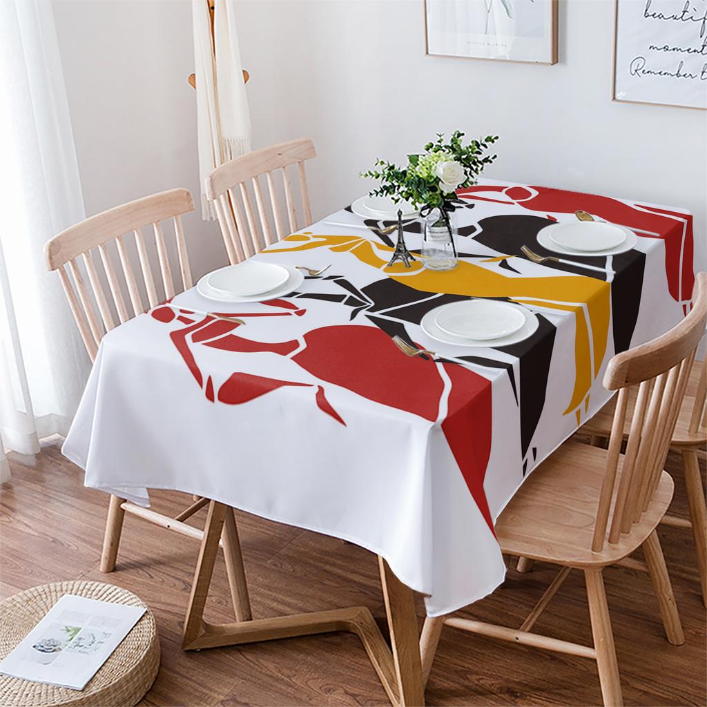 Afrykański Obrus do Tańca Kobiet Dekoracja Świąteczna Wodoodporne Prostokątne Obrusy Dekoracja Ślubna Nakrycie Stołu