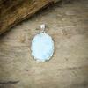 Republic Larimar Gemstone 925 Sterling Silver Jewelry Pendant 1.85" M-61