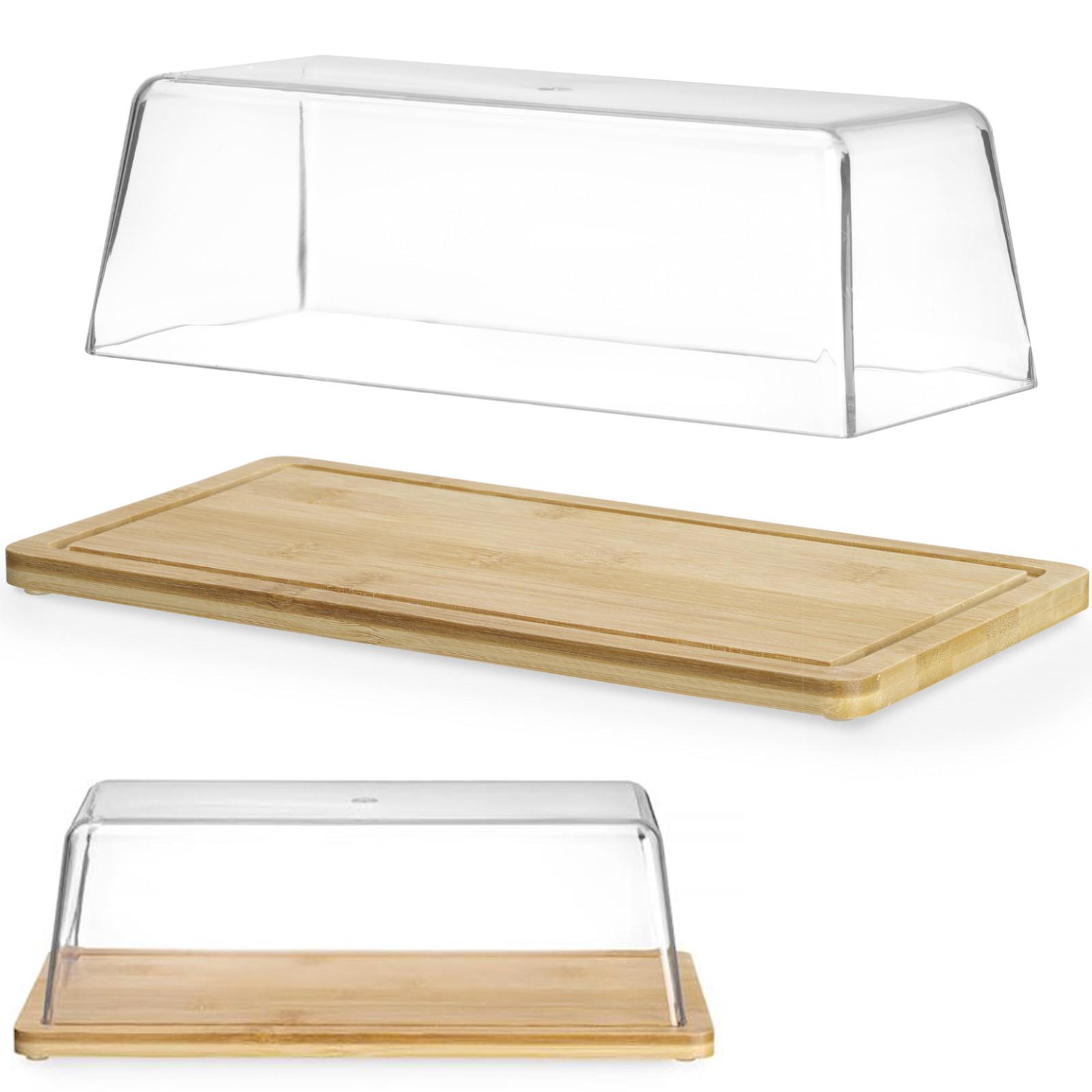 Bambus-Display-Tablett für Buffet mit Deckel 320 x 160 x 110 mm - Hendi 523841