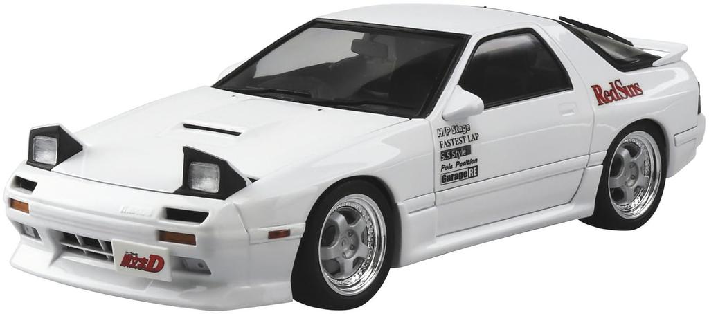 Aoshima Bunka Kyozai Initial D Takahashi Ryosuke FC3S Scale Plastic Model (AOSHIMA) No.3 RX-7 1/24