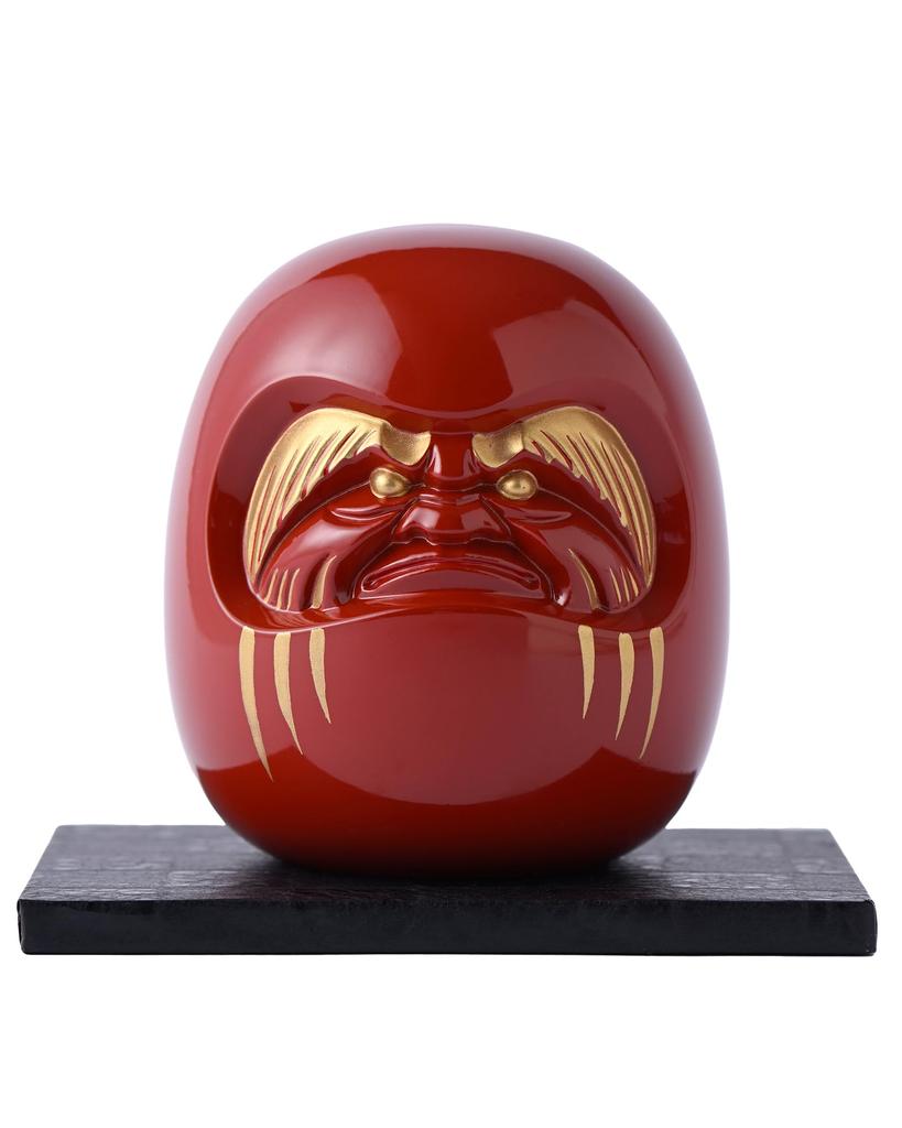 Gingado Red Daruma Figurine by Engaku Takaoka Copperware Daishi, (Daruma RE)