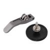 Hardened Steel Extruder Gear with Aluminum Alloy Handle Filament Drive Gear Replacement for Lab A1 A1 Mini 3D Printers