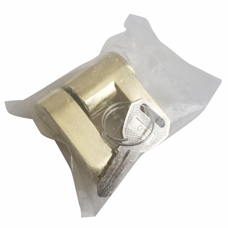 Zinc Alloy Trailer Hitch Coupler Lock For Locking Hauling Security Towing Tow Bar 2 Keys Rust-resistance Anti-theft Hard-wearing