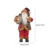 30/40cm Santa Claus Standing Doll Christmas Tree Decorations Home Wedding Party Supplies Plush Ornaments Children Xmas Gift
