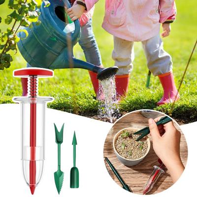 Hand Sowing Tool Mini Seeder Set Manual Seeds Dispenser Handheld Garden Sower And Dibber Planting Tool for Tiny Seeds Gardeners